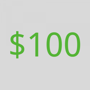 one hundred dollar